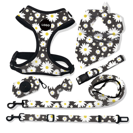 Pet Breathable Dog Harness Leash Set – Stylish & Comfortable Printed Cloth | Petpexi
