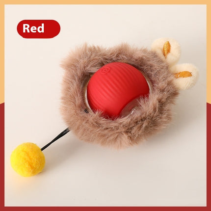 Cat Toy Self-Hi Funny Rolling Ball – Plush Silicone Play Toy for Cats | Petpexi