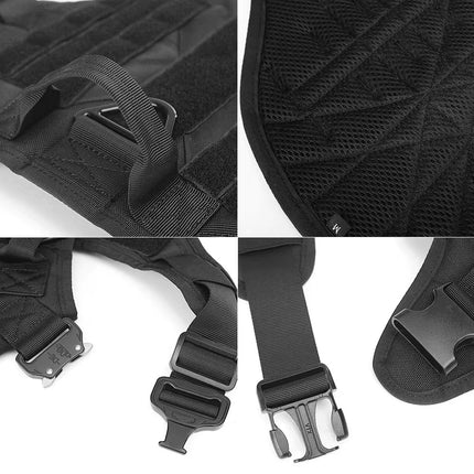 Luxury Tactical Dog Harness & Leash Set – 1000D Nylon Camouflage Chest Harness | Petpexi