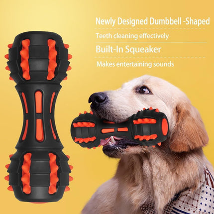 Dog Squeaky Toys For Aggressive Chewers | Durable Rubber Dumbbell Chew Toys – www.petpexi.com