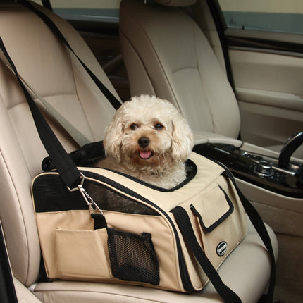 Pet Travel Car Bag for Dogs & Cats – Portable Crossbody Carrier