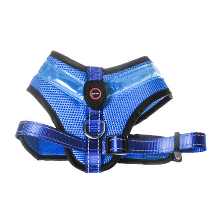 LED Luminous Dog Harness – USB Rechargeable Reflective Safety Chest Strap Vest for Dogs | Petpexi