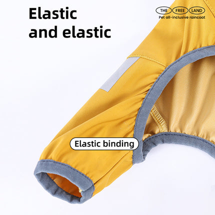 Reflective Waterproof Dog Raincoat With Hood & Leash Hole – Lightweight All-Weather Jacket | Petpexi