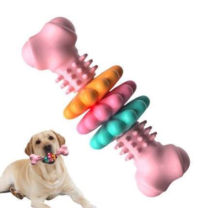 Indestructible TPR Bone Chew Toy for Dogs - Teeth Cleaning & Anxiety Relief - Petpexi.com
