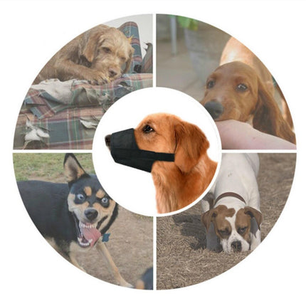 Adjustable Soft Breathable Tribal Nylon Dog Muzzle – Anti-Chewing & Barking Guard | Petpexi