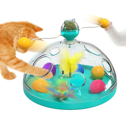 Meows Windmill Interactive Cat Toy – Catnip, Teaser Sticks & Treat Puzzle | PetPexi