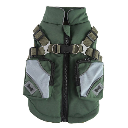 Winter Dog Jacket – Cotton Padded Zipper Coat for Cold Weather | Petpexi