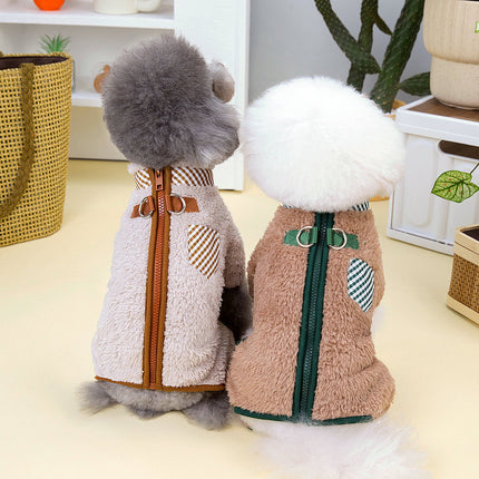 Fashion Velveteen Dog Clothes – Soft Warm Pet Outfit for Small Dogs | Petpexi