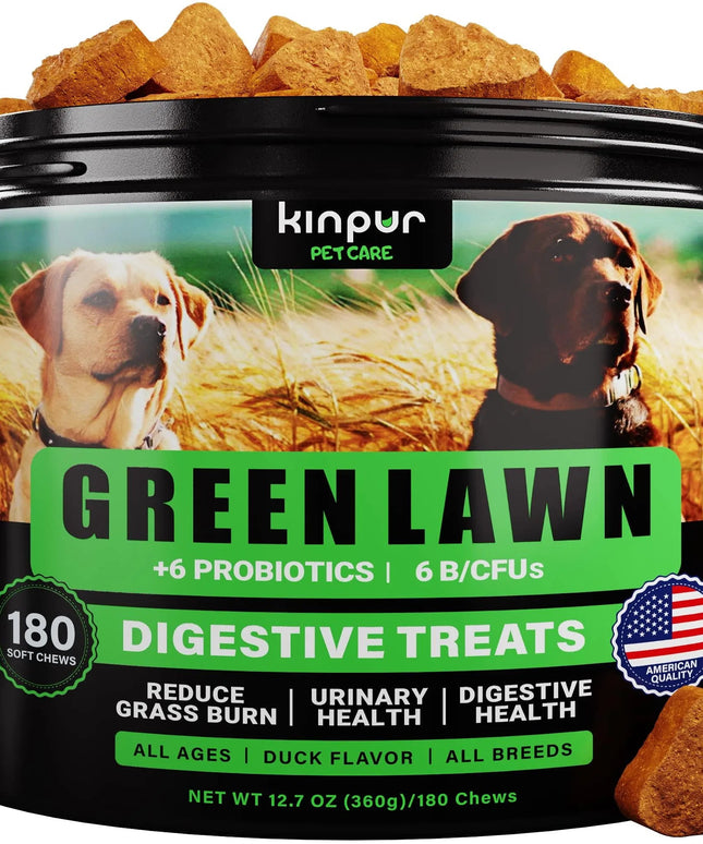 Premium Green Lawn Chews for Dogs with Cranberry & ACV from www.petpexi.com – Neutralizes Urine, Supports Bladder Health, Prevents Grass Burn