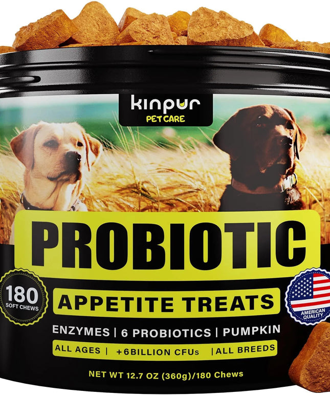 Kinpur Dog Probiotics for Gut Health and Skin Relief - 180 Duck Chews | www.petpexi.com

