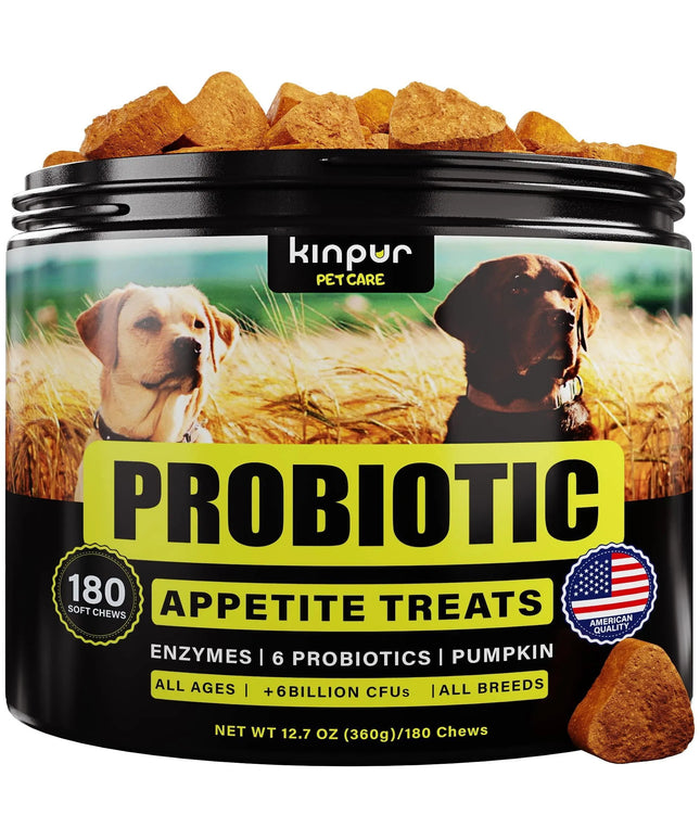 Kinpur Dog Probiotics for Digestive & Skin Support - 180 Duck Chews | www.petpexi.com

