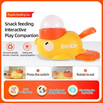 Duck Puzzle Dog Feeder – Interactive Treat Dispenser Toy | petpexi.com