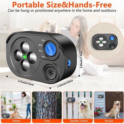 Automatic Ultrasonic Anti-Bark & Dog Training Device – Rechargeable & Waterproof