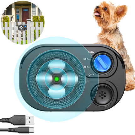 Automatic Ultrasonic Anti-Bark & Dog Training Device – Rechargeable & Waterproof