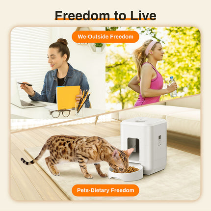 Pet Smart Feeder 2L WiFi Timing Dog & Cat Feeding Machine