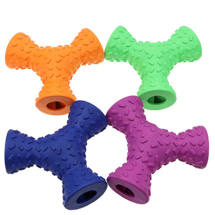Trihedron Pet Toys Durable Food Dispensing Toy from Petpexi, a high-quality interactive dog toy for all breeds.