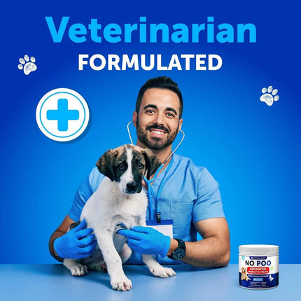 No Poo Chews For Dogs - Coprophagia Stool Eating Deterrent with Probiotics & Enzymes, Gut Health Support