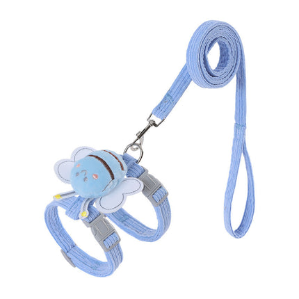 Cat Harness Leash Set – Cute Bee Plaid Adjustable Kitten Harness | Petpexi