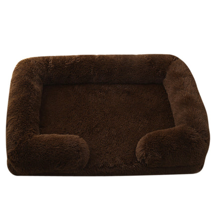 Plush Round Pet Bed for Dogs - Winter Comfort | PetPexi