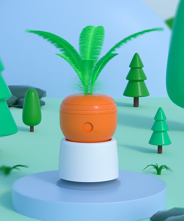 Carrot Cat Leaking Food Tumbler Toy – Interactive Puzzle Feeder | Petpexi