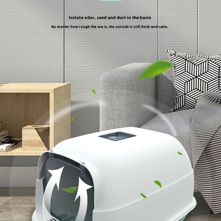 Litter Box Fully Enclosed Cat Toilet – Spacious & Odor-Free | www.petpexi.com