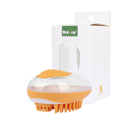 Dog Cat Bath Brush 2-in-1 Pet SPA Massage Comb – Soft Silicone Grooming & Shower Hair Cleaning Tool