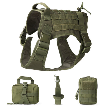 Outdoor Dog Vest Five Piece Tactical Suit – Durable Dog Clothing & Gear | Petpexi