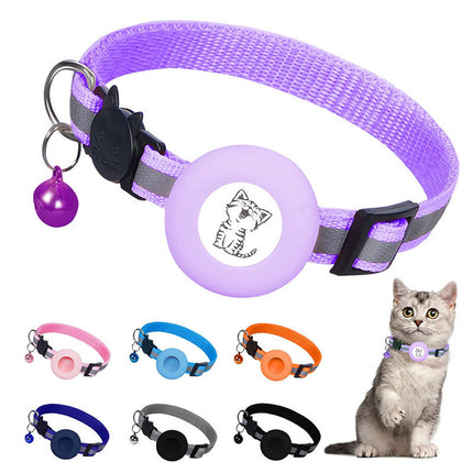 Apple Airtag Tracker Protective Cover with Reflective Bell Collar – Anti-Lost Pet Positioning | www.petpexi.com