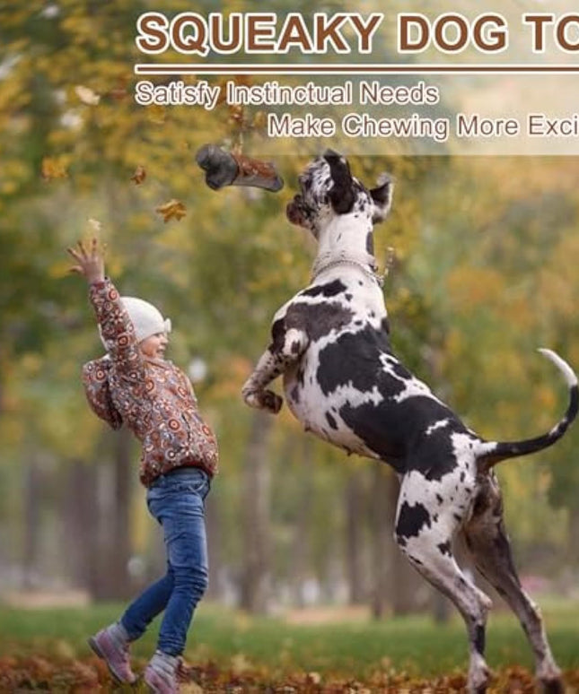 Indestructible Bacon-Flavored Dog Chew Toy for Aggressive Chewers - Large Breed