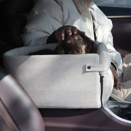 Car Central Dog Car Seat Bed – Portable Safety Carrier for Small Dogs & Cats
