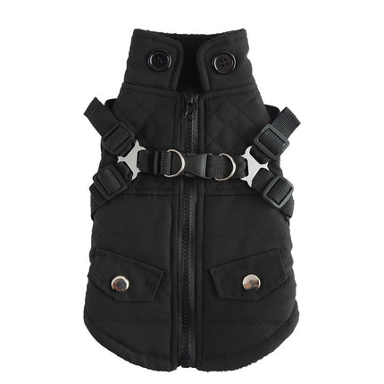 Winter Dog Jacket – Cotton Padded Zipper Coat for Cold Weather | Petpexi