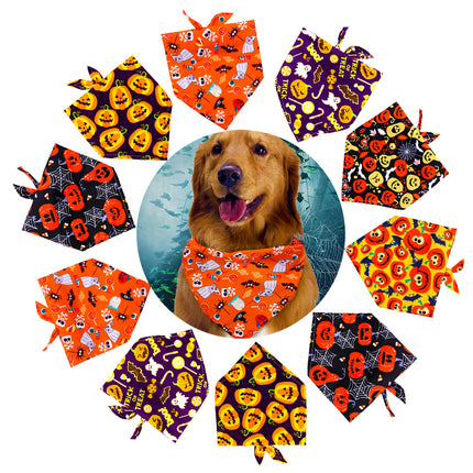 Halloween Dog Bandanas – Stylish Printed Skirt Scarves for Dogs | Petpexi