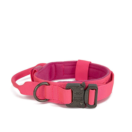 Adjustable Tactical Dog Collar – Durable Monochrome Nylon K9 Collar | Petpexi