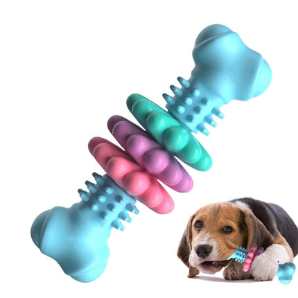 Indestructible TPR Bone Chew Toy for Dogs - Teeth Cleaning & Anxiety Relief - Petpexi.com