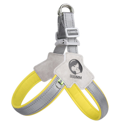 New Dog Breast Strap Saddle Harness – Breathable Reflective Suspenders with Hand Holding Rope | Petpexi