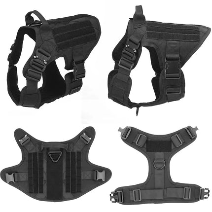 Luxury Tactical Dog Harness & Leash Set – 1000D Nylon Camouflage Chest Harness | Petpexi