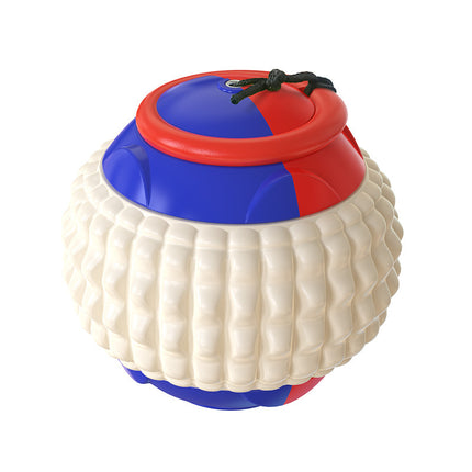 PetPexi Retractable Rope Hand Throwing Ball Dog Toy - Teeth Cleaning & Interactive Play