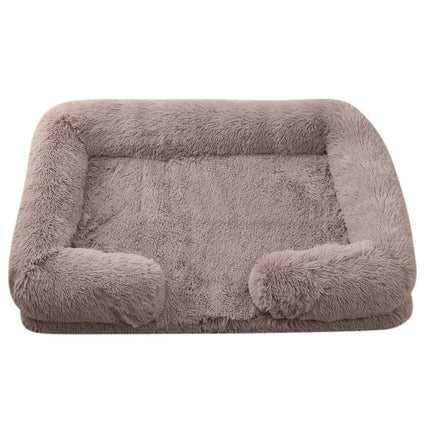 Plush Round Pet Bed for Dogs - Winter Comfort | PetPexi