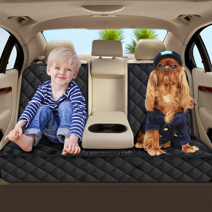 Waterproof Dog Car Seat Cover with Seat Belt – Scratchproof, Non-Slip & Universal Fit