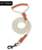 Beige Leather Round Rope