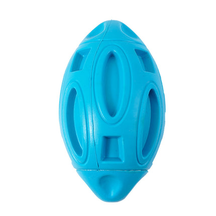PetPexi Rubber Sounding Rugby Dog Toy - Durable & Squeaky Fun