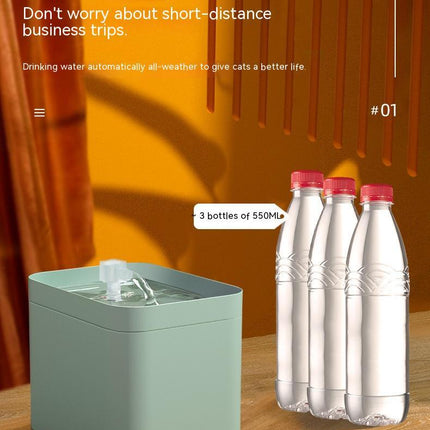 Pet Water Dispenser with Live Water Filter – Cat Fountain for Healthy Hydration | www.petpexi.com