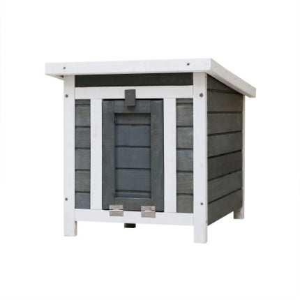 Weatherproof Wooden Outdoor Rabbit Hutch Lockable Door Openable Top Indoor for Small Animals