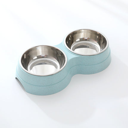Double Pet Bowls – Stainless Steel Food & Water Feeder for Dogs & Cats | Petpexi