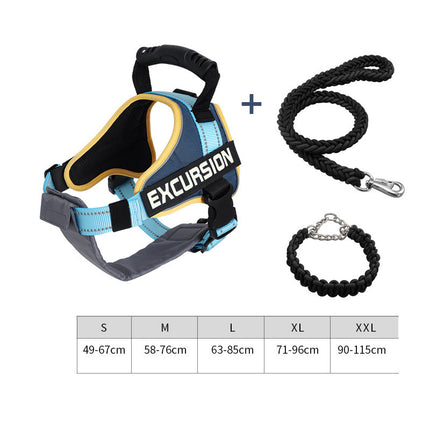 Hiker Dog Leash Vest Type Chest Harness for All Breeds - petpexi.com