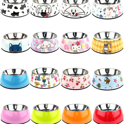 Stainless Steel Pet Bowl – Cute Anti-Slip Cat & Dog Feeding Bowl | Petpexi