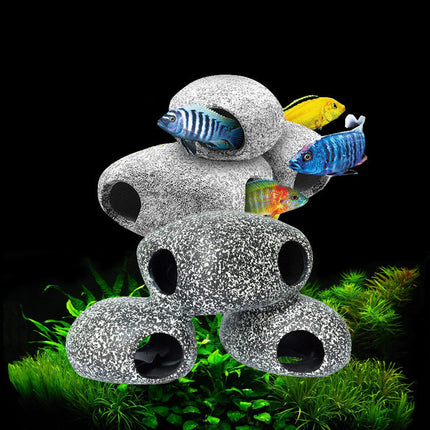 Ceramic aquarium decorative stones for shrimp farms and ponds, available in multiple sizes, durable and natural, from PetPexi with free USA shipping.

