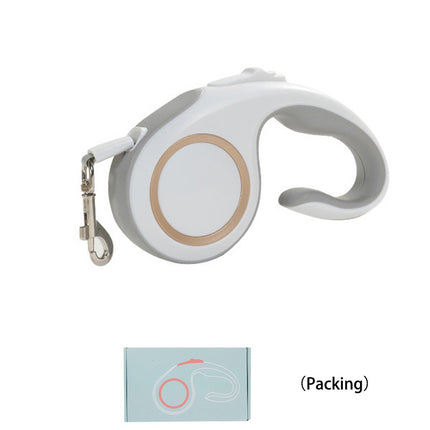 Automatic retractable dog leash by Petpexi—5m flexible nylon ribbon, ergonomic anti-slip handle, tangle-free design for small and medium dogs, premium pet walking gear

