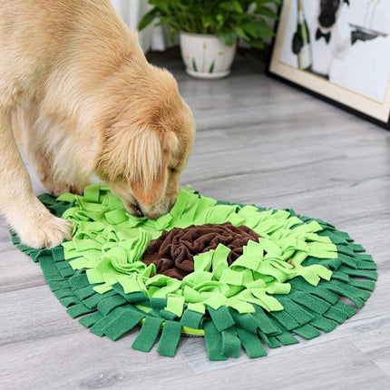 Avocado-shaped dog sniffing mat for training and feeding – soft polar fleece puzzle toy, available at petpexi.com with fast free USA shipping

