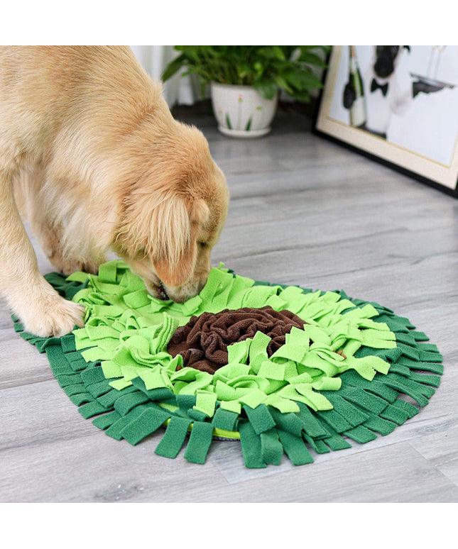 Avocado-shaped dog sniffing mat for training and feeding – soft polar fleece puzzle toy, available at petpexi.com with fast free USA shipping

